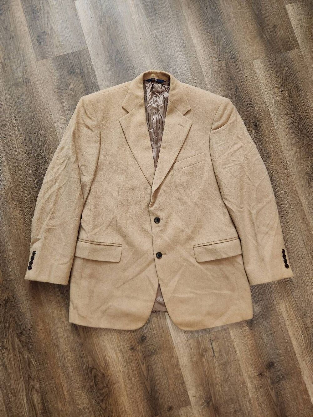 Brooks brothers 346 Camel Hair Blazer Mens 41R single vent 2 button Tan